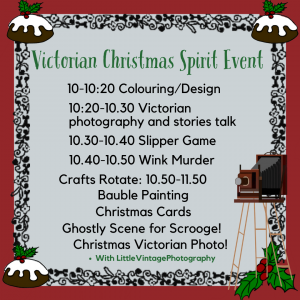 Victorian Christmas Spirit schedule