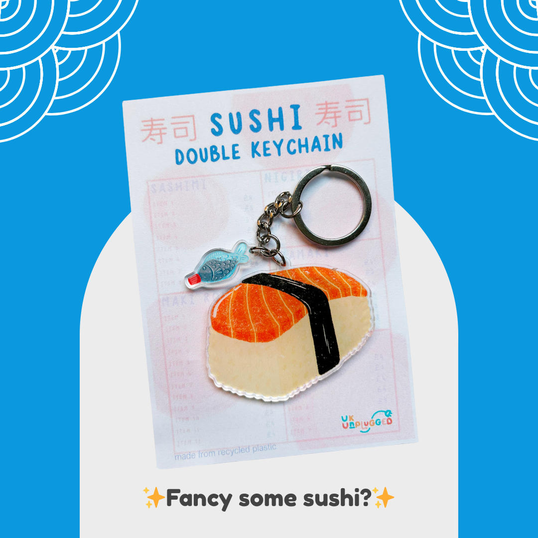 sushi keychain