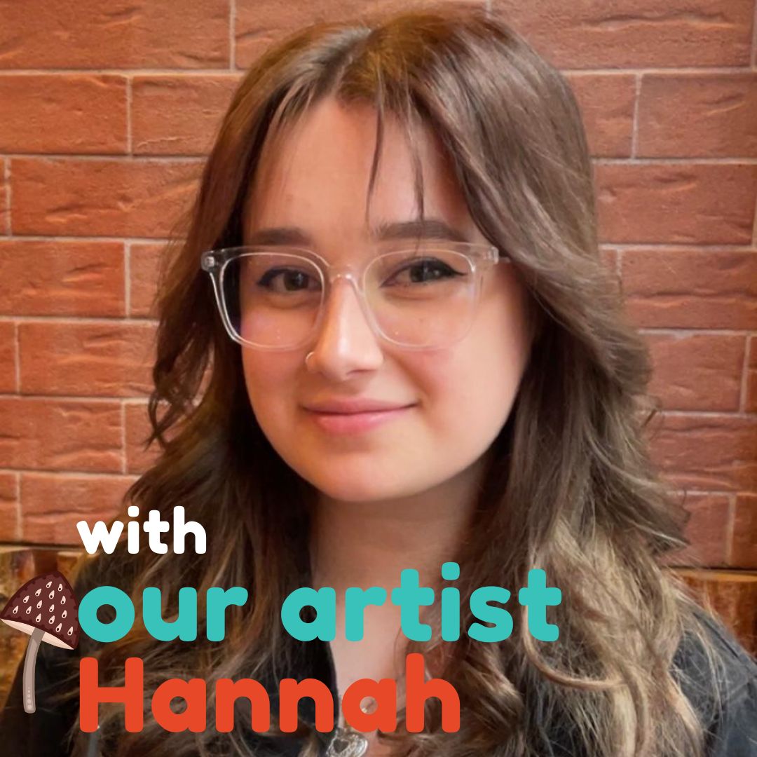 Promotional post featuring artist Hannah.