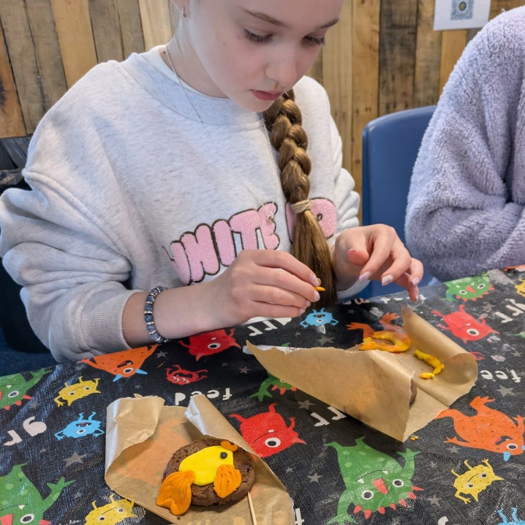 young person crafts with us