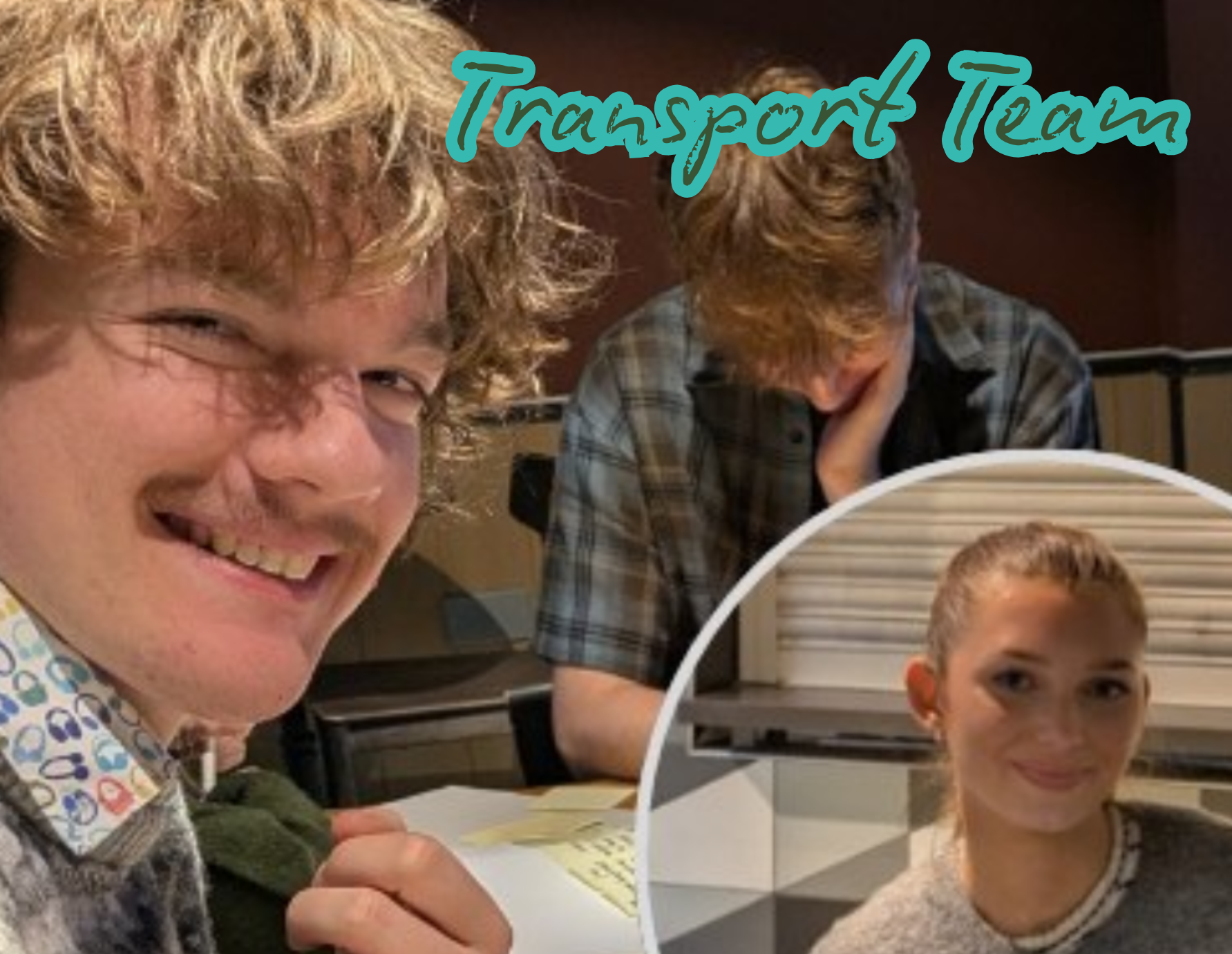 3 members of the transport team