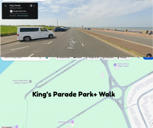 Map of Kings Parade in Wallasey Beach