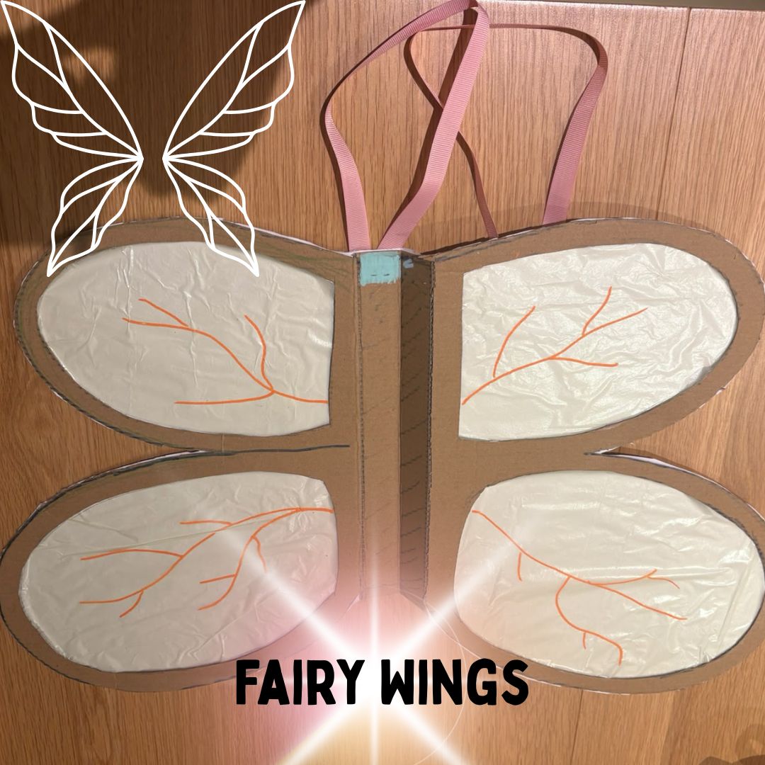 Cardboard fairy wings