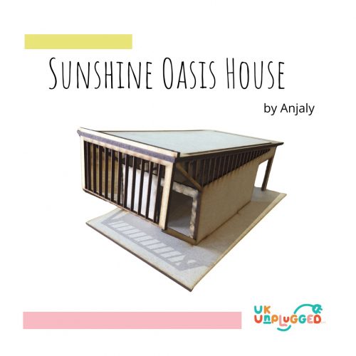 Sunshine Oasis House image for Architecture Event. Picture of an original wooden house you can build with our Architecture Box